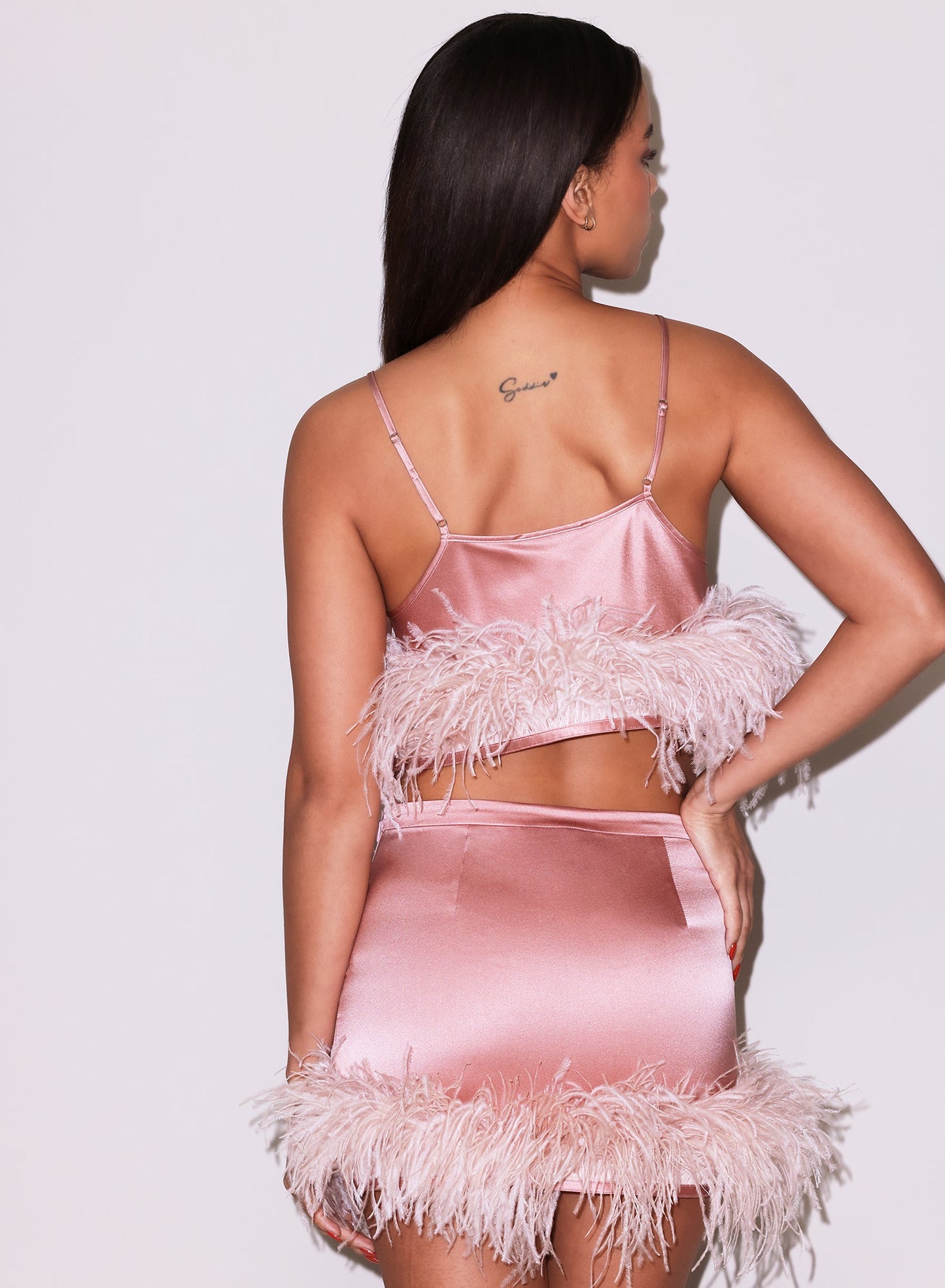 Feather Cropped Cami