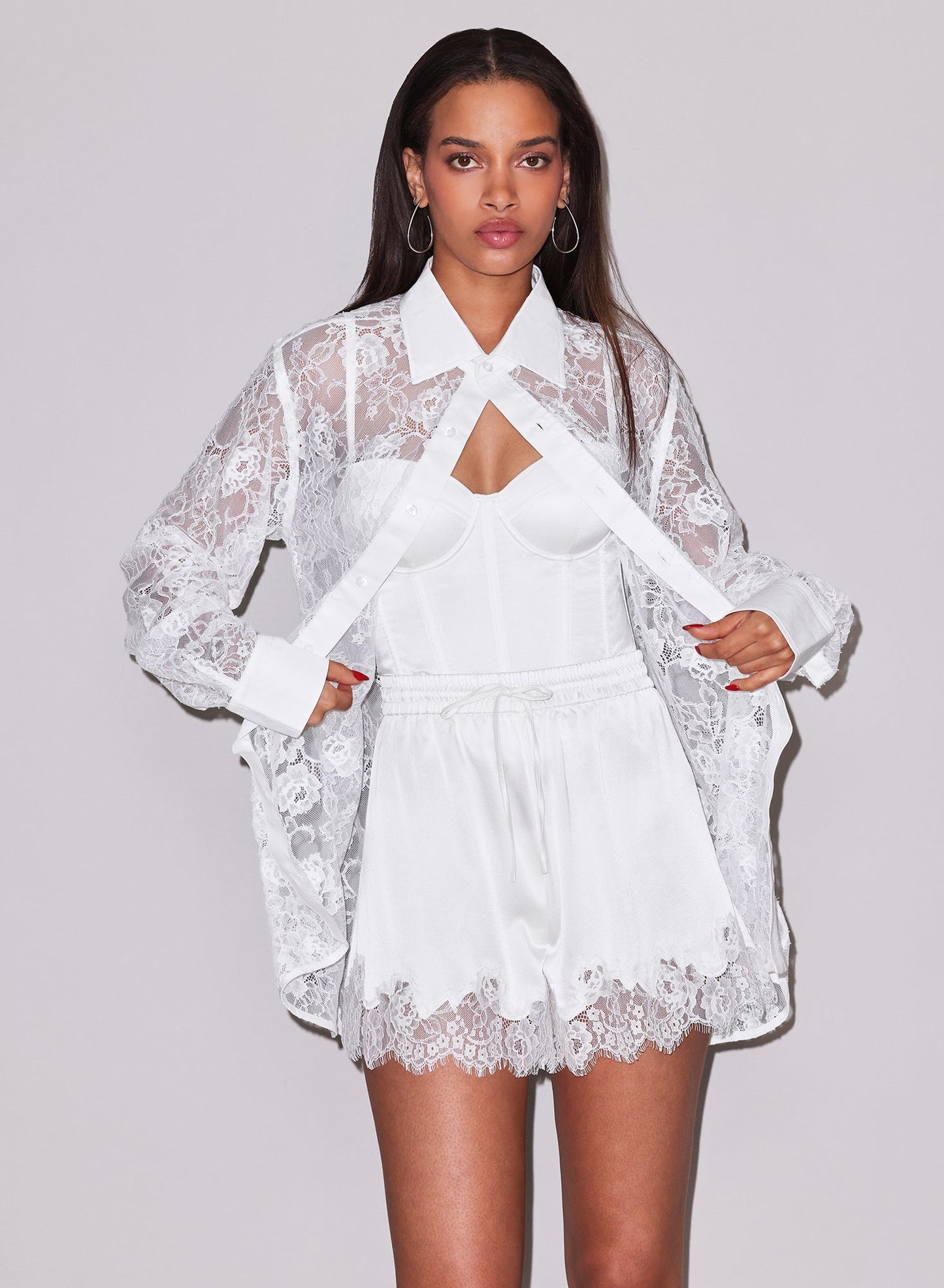 Juliet Lace Button Down