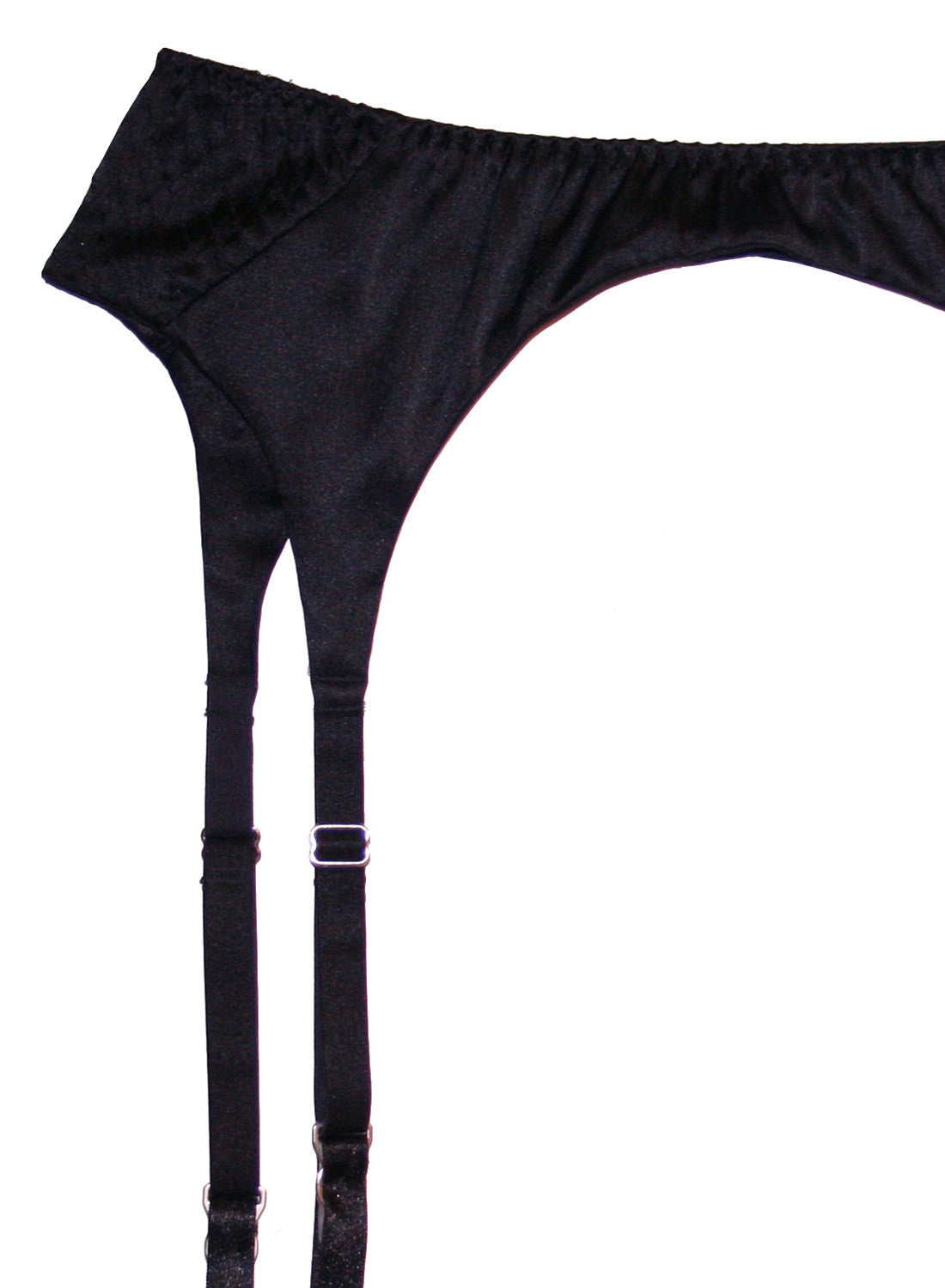 Satin Garter Belt Black