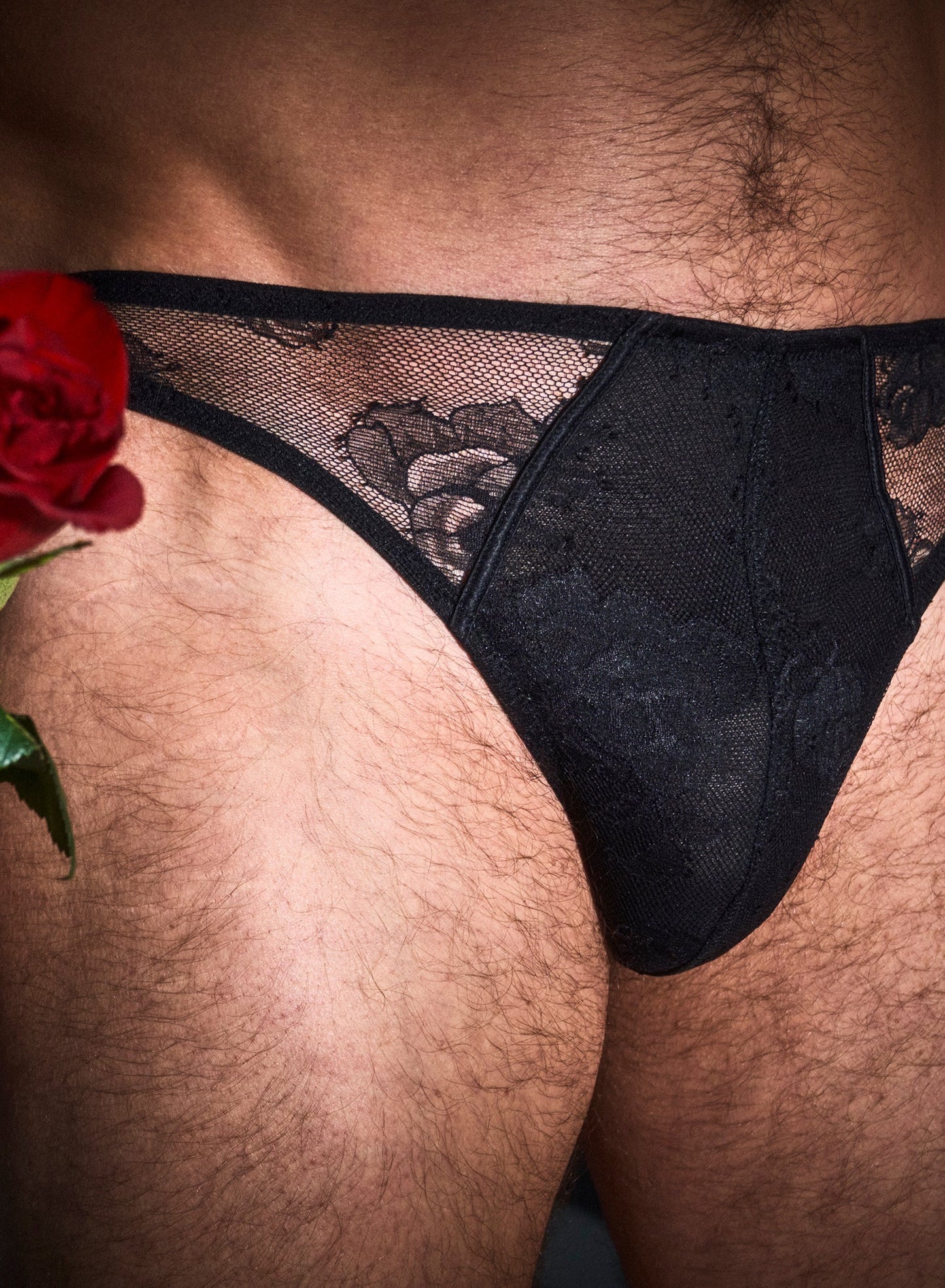 Men's Lace Thong Underwear