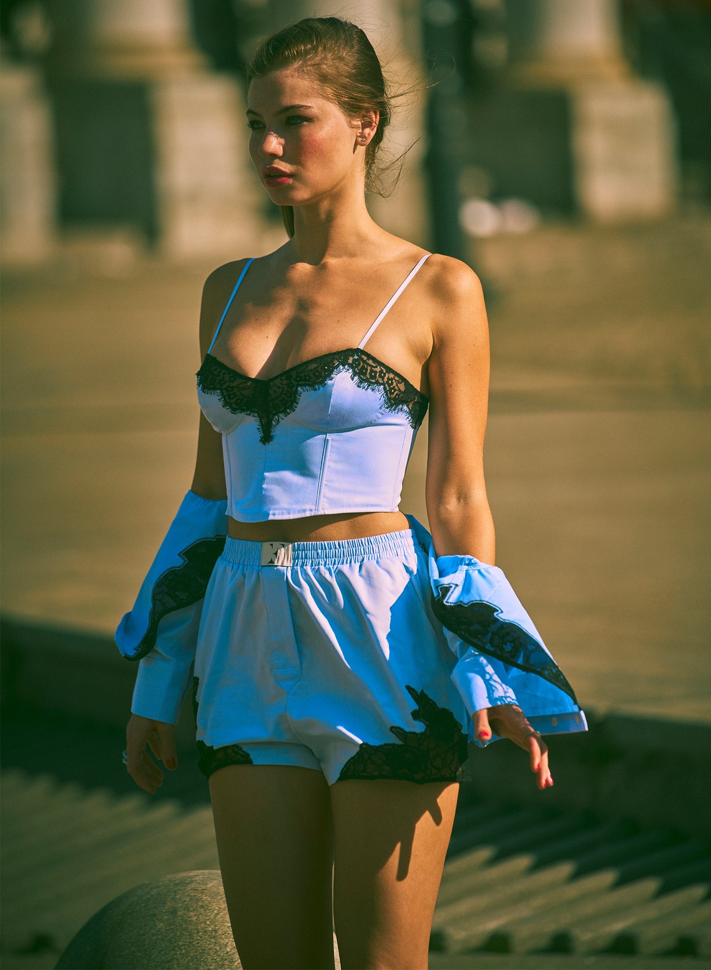 Poplin Lace Bustier
