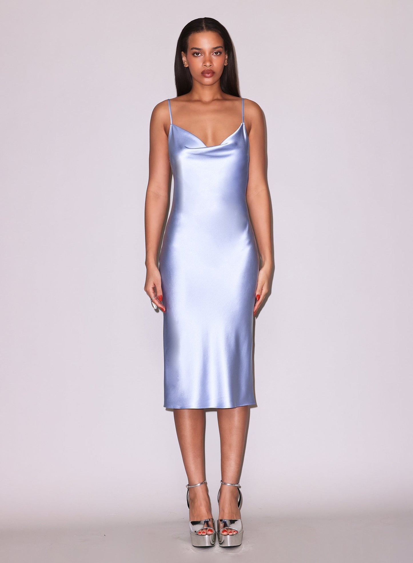 Cowl Neck Slip Dress