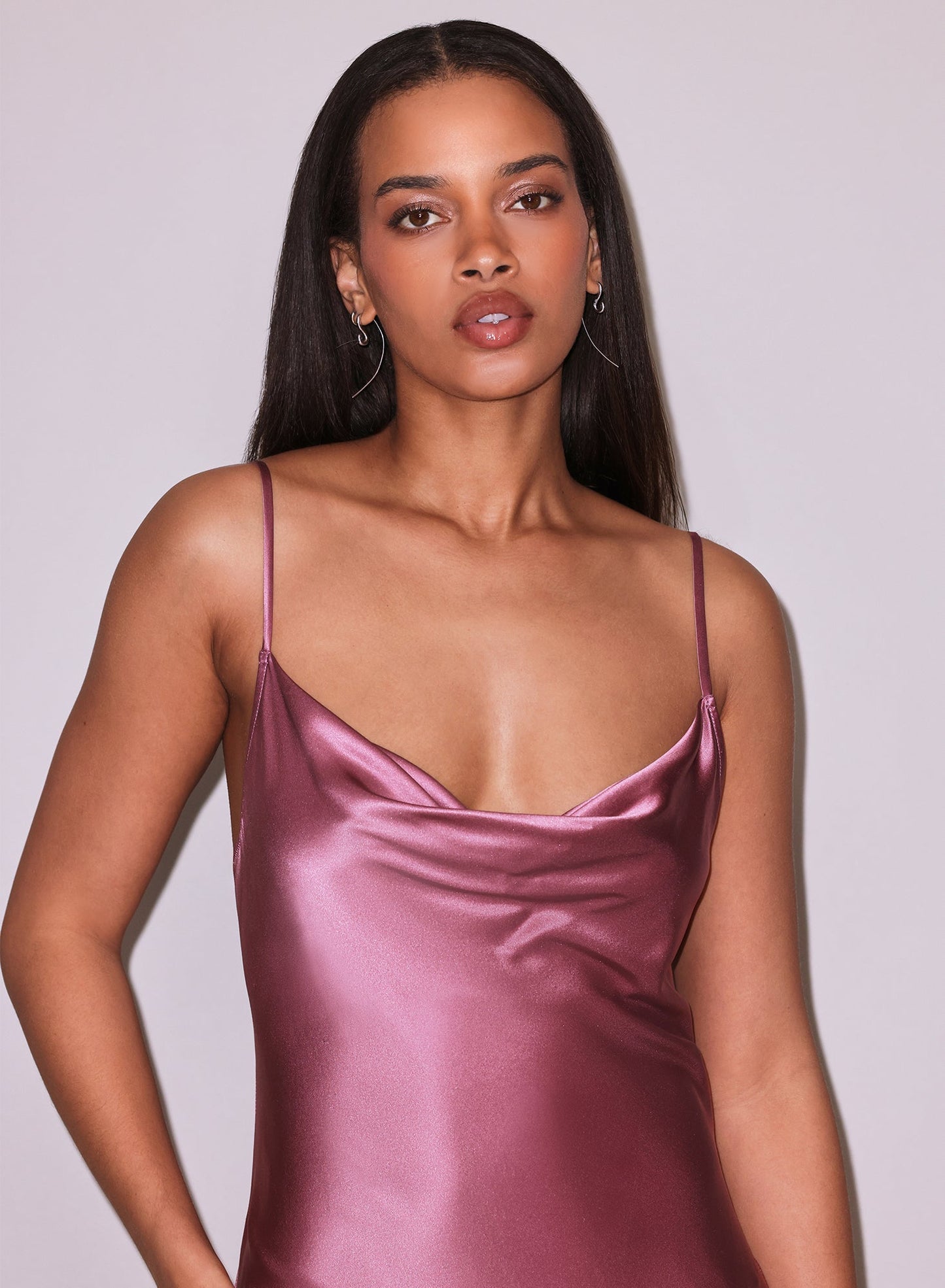 Cowl Neck Slip Dress