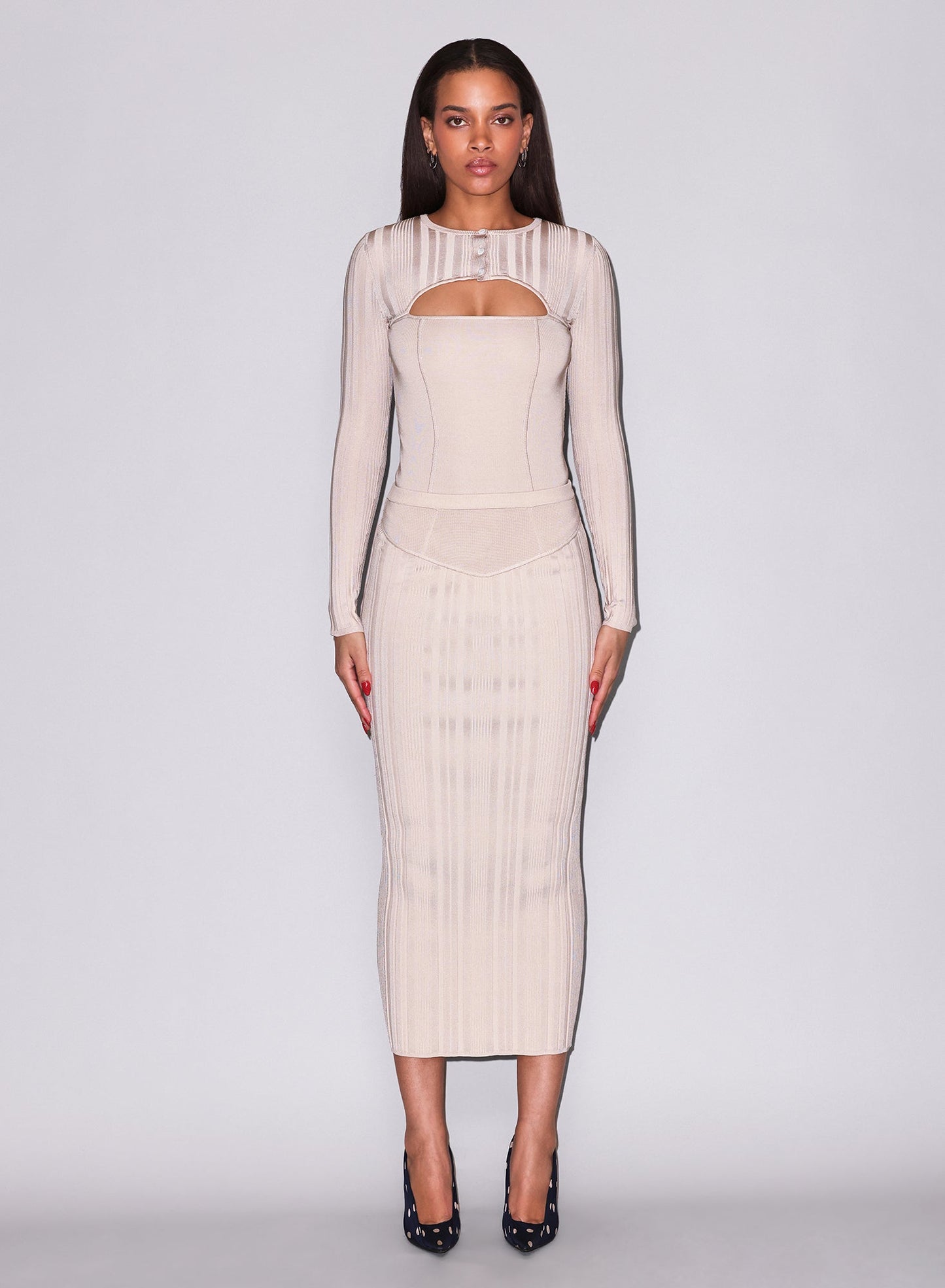Rib Maxi Skirt