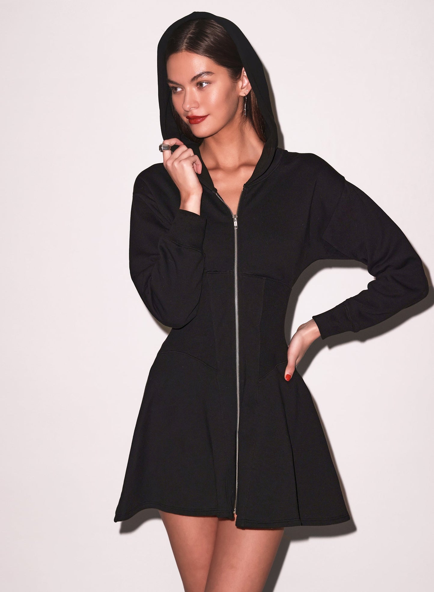 Unzip Me Hoodie Dress