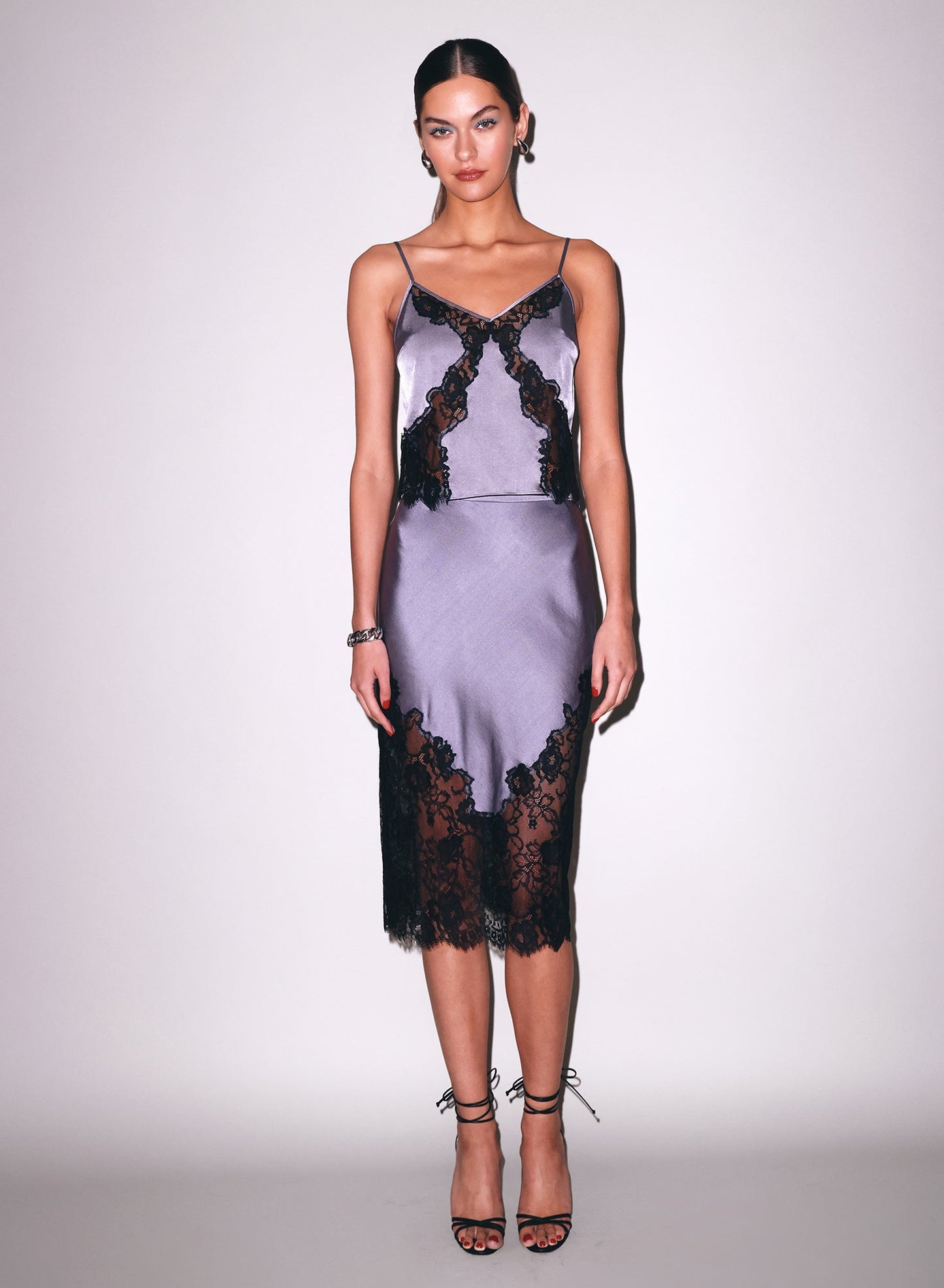 Juliet Lace Silk Skirt