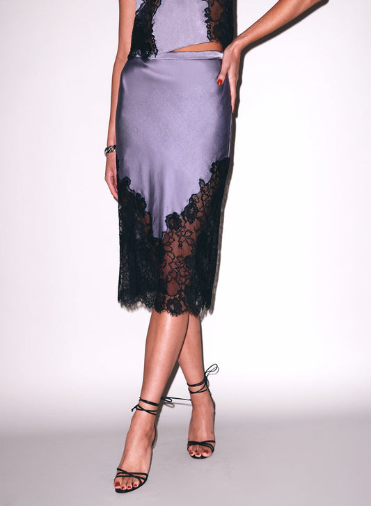 Juliet Lace Silk Skirt