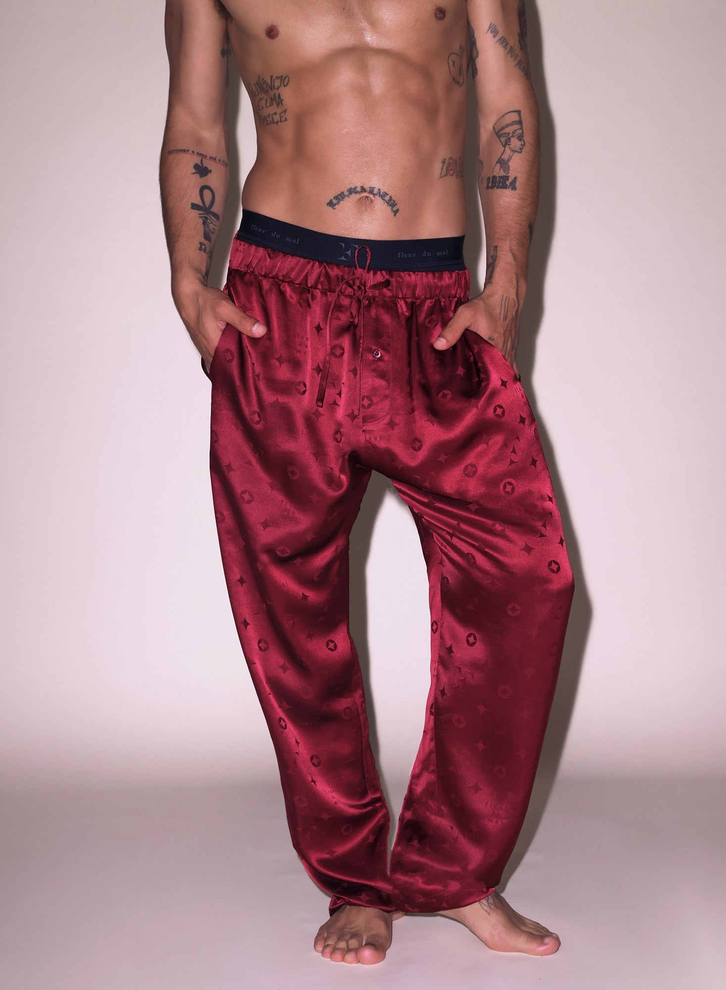 Luxury Silk Pajama Pants Barolo