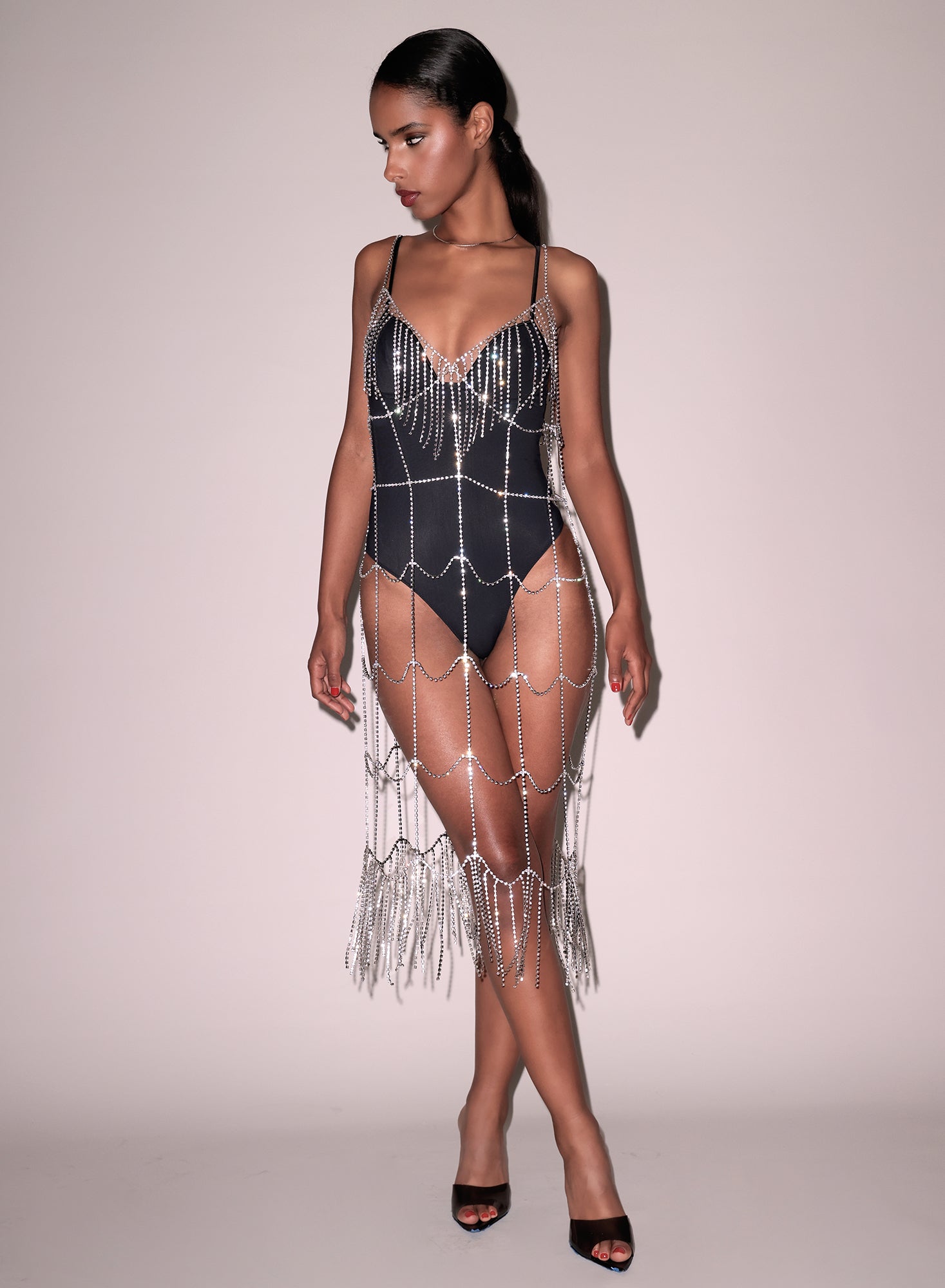 Stunning Crystal Fringe Dress