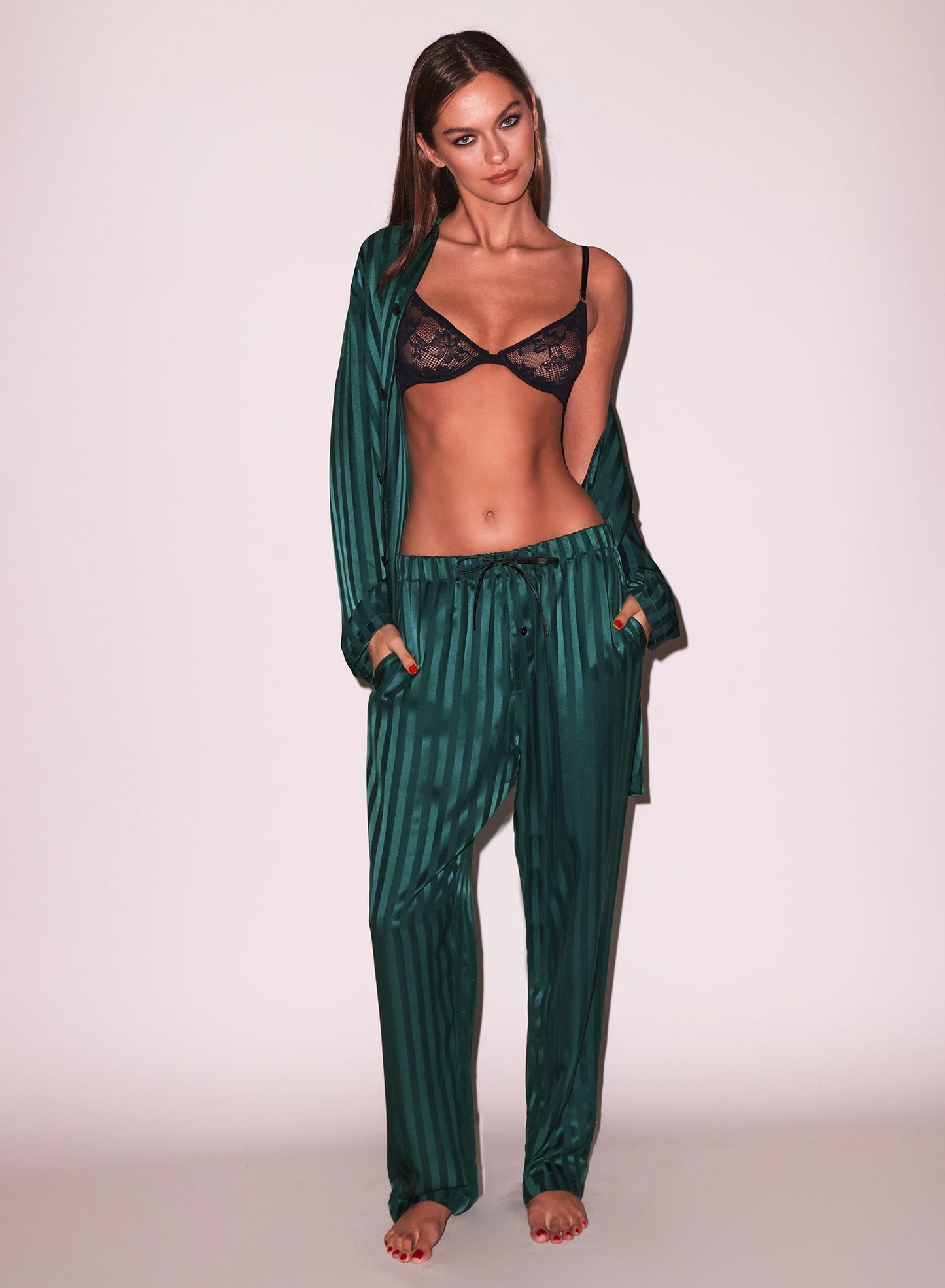 Silk Jacquard Luxury Pajama Pants