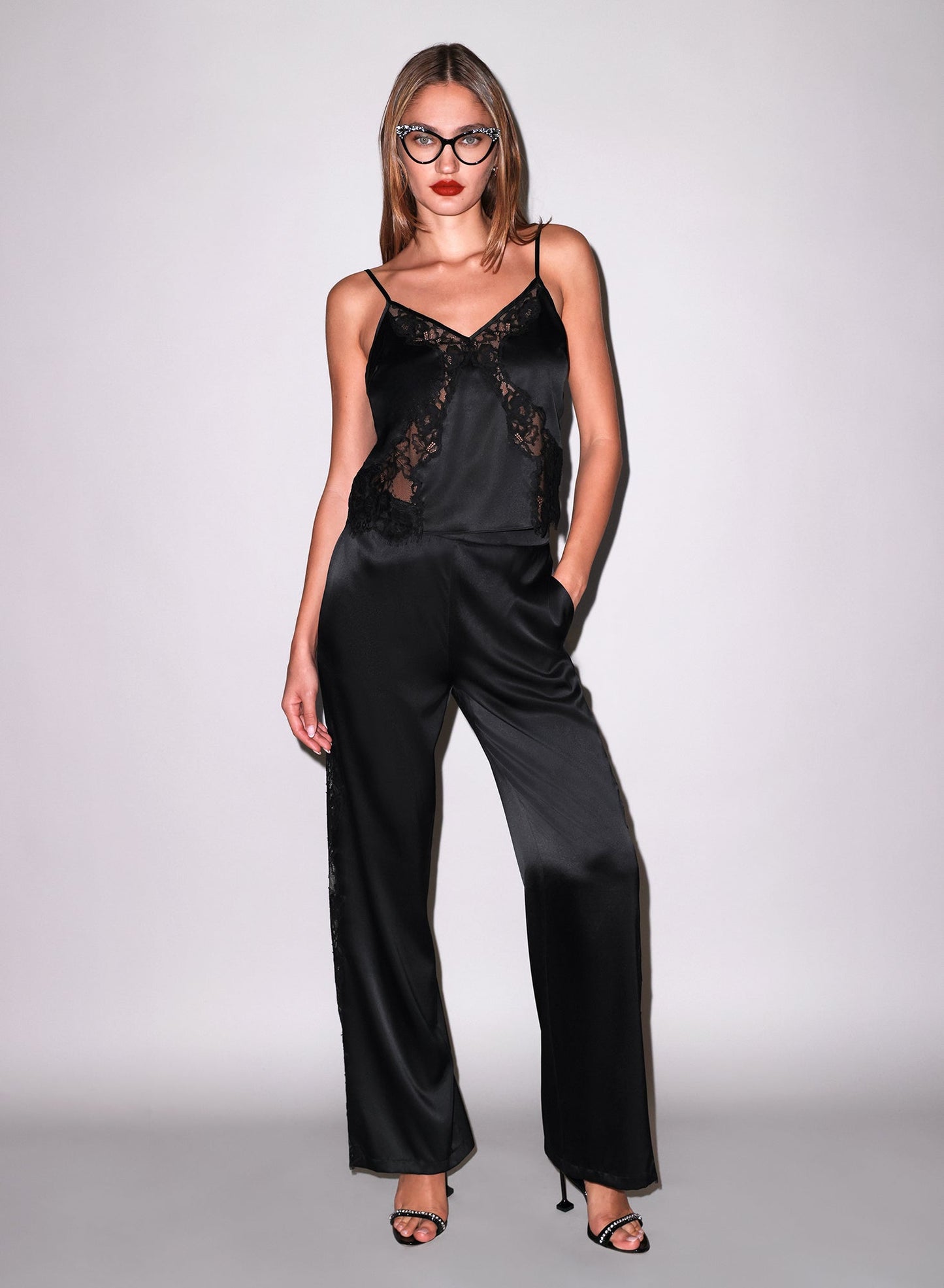 Juliet Silk & Lace Pant