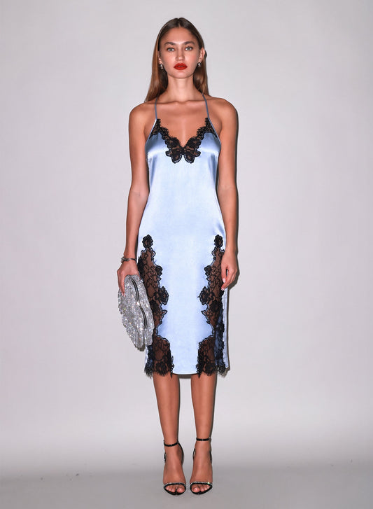 Juliet Lace Appliqué Slip Dress