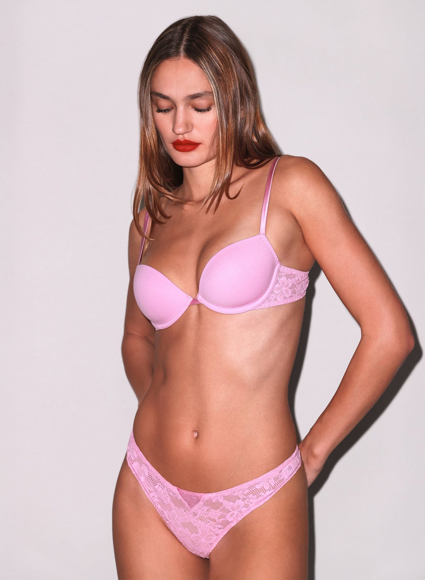 Le Stretch Lace Molded Demi Bra