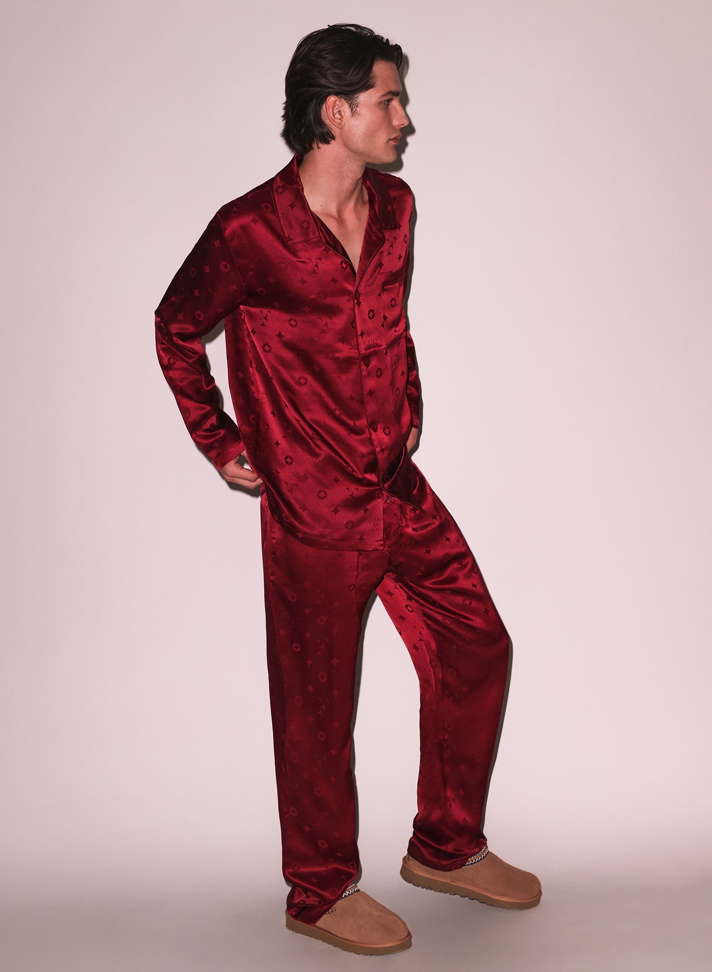 Luxury Silk Pajama Pants Barolo