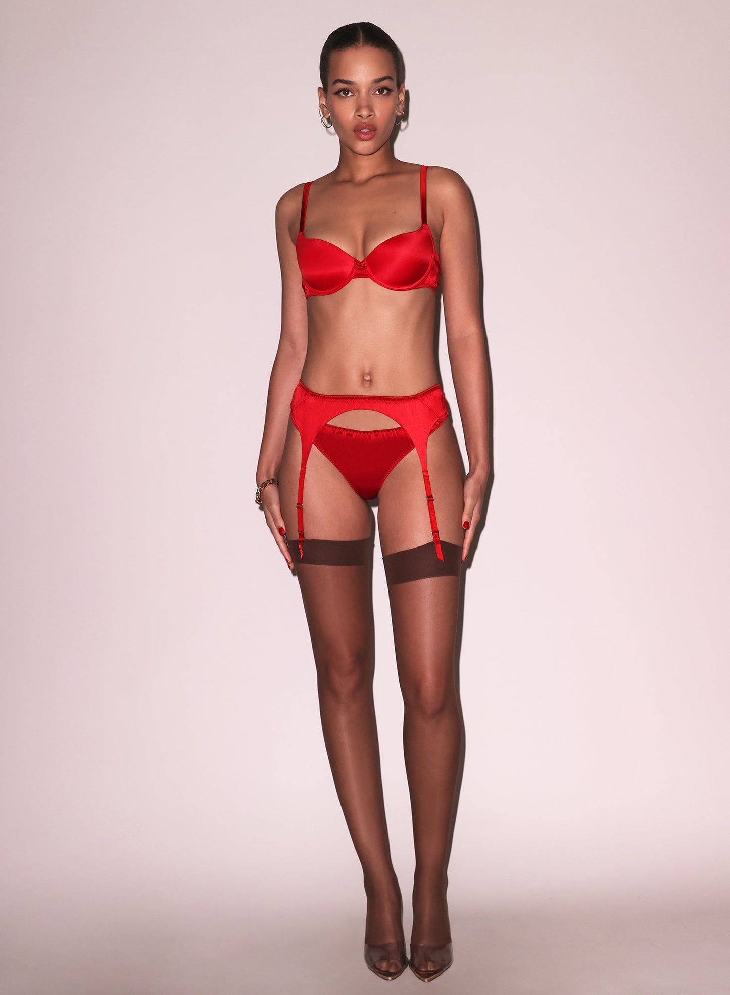 Cocoa Sheer Thigh High Stockings