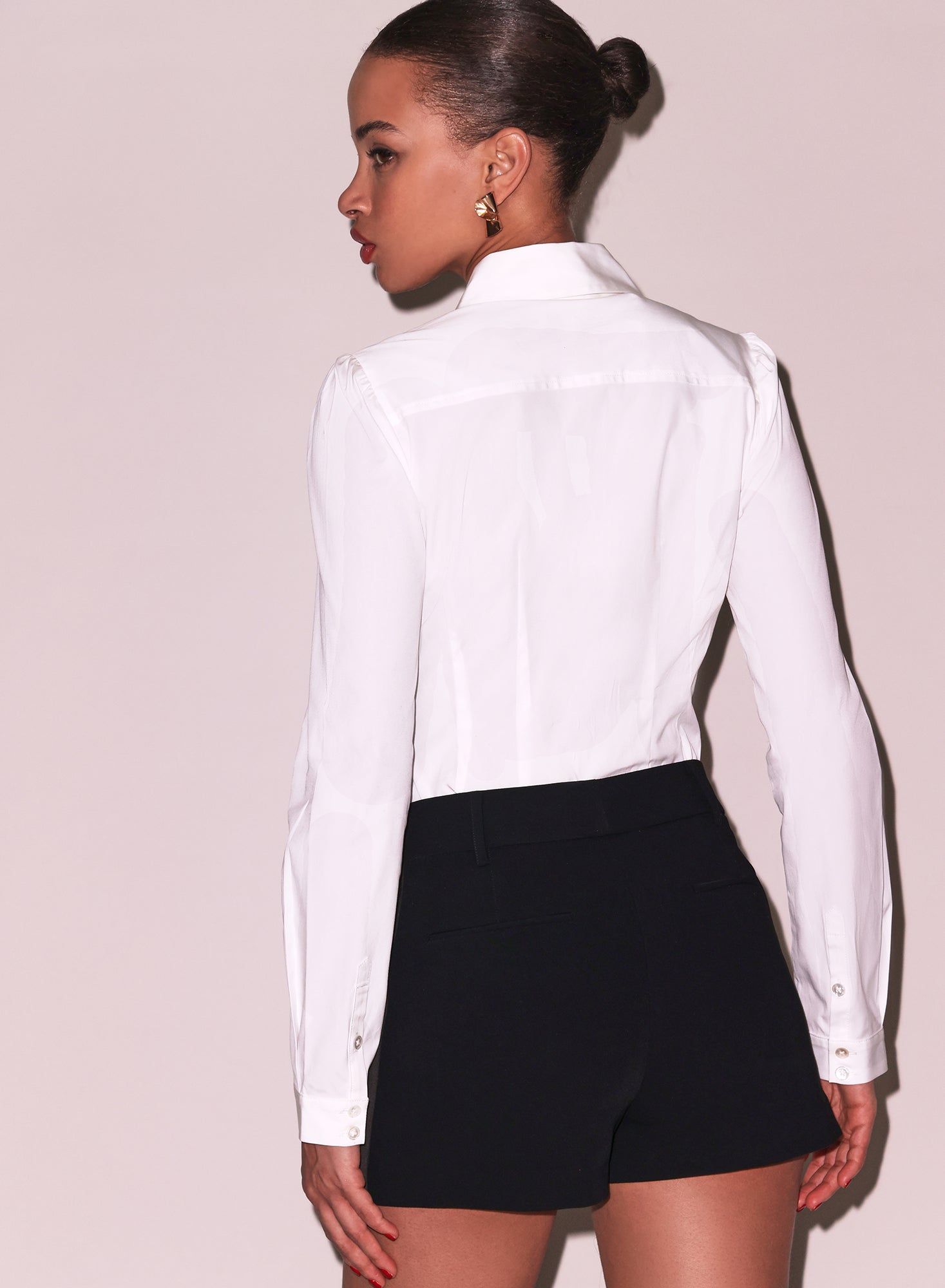 Bella Cutout Ivory Shirt