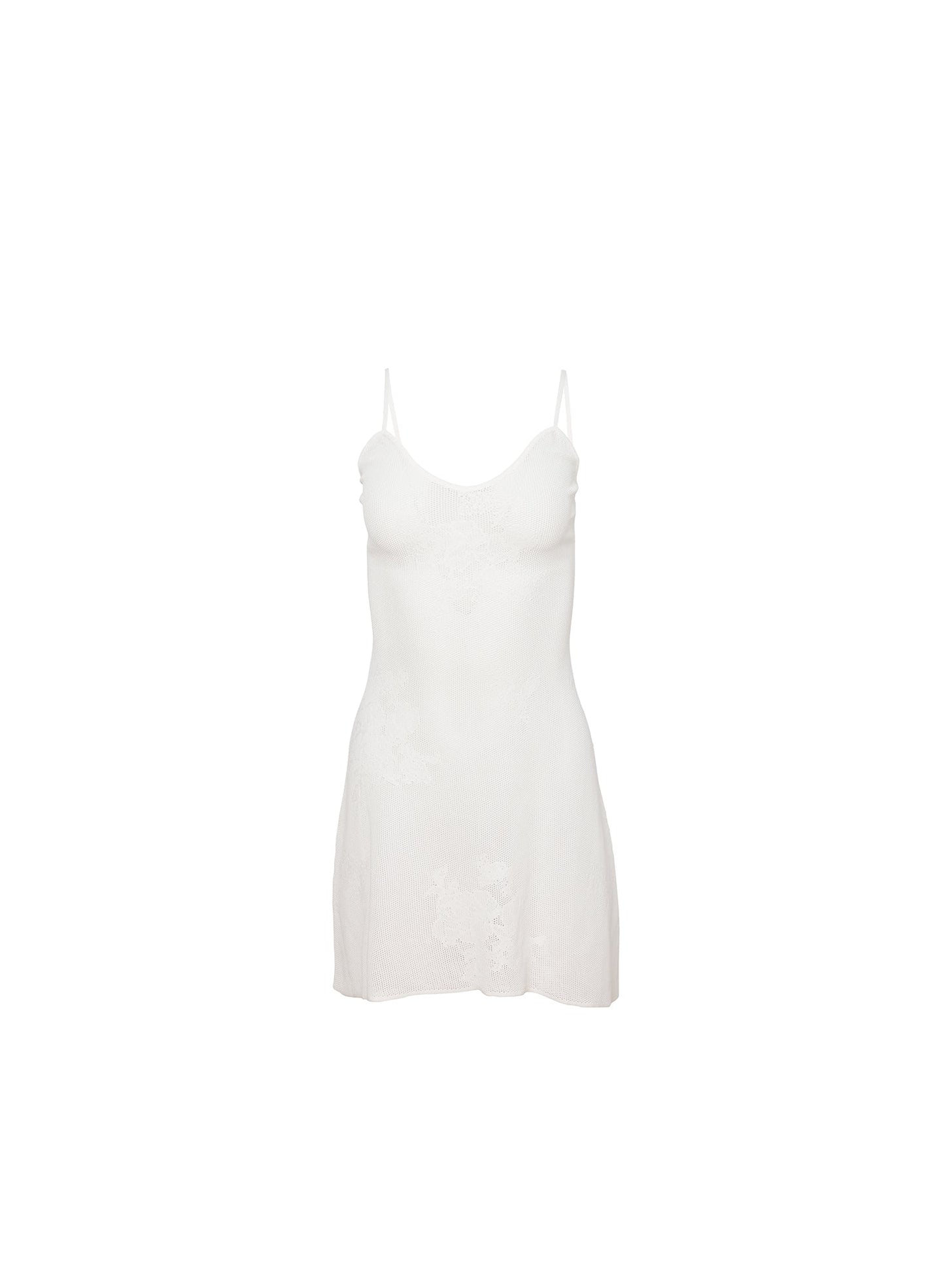 Lace Pointelle Mini Dress