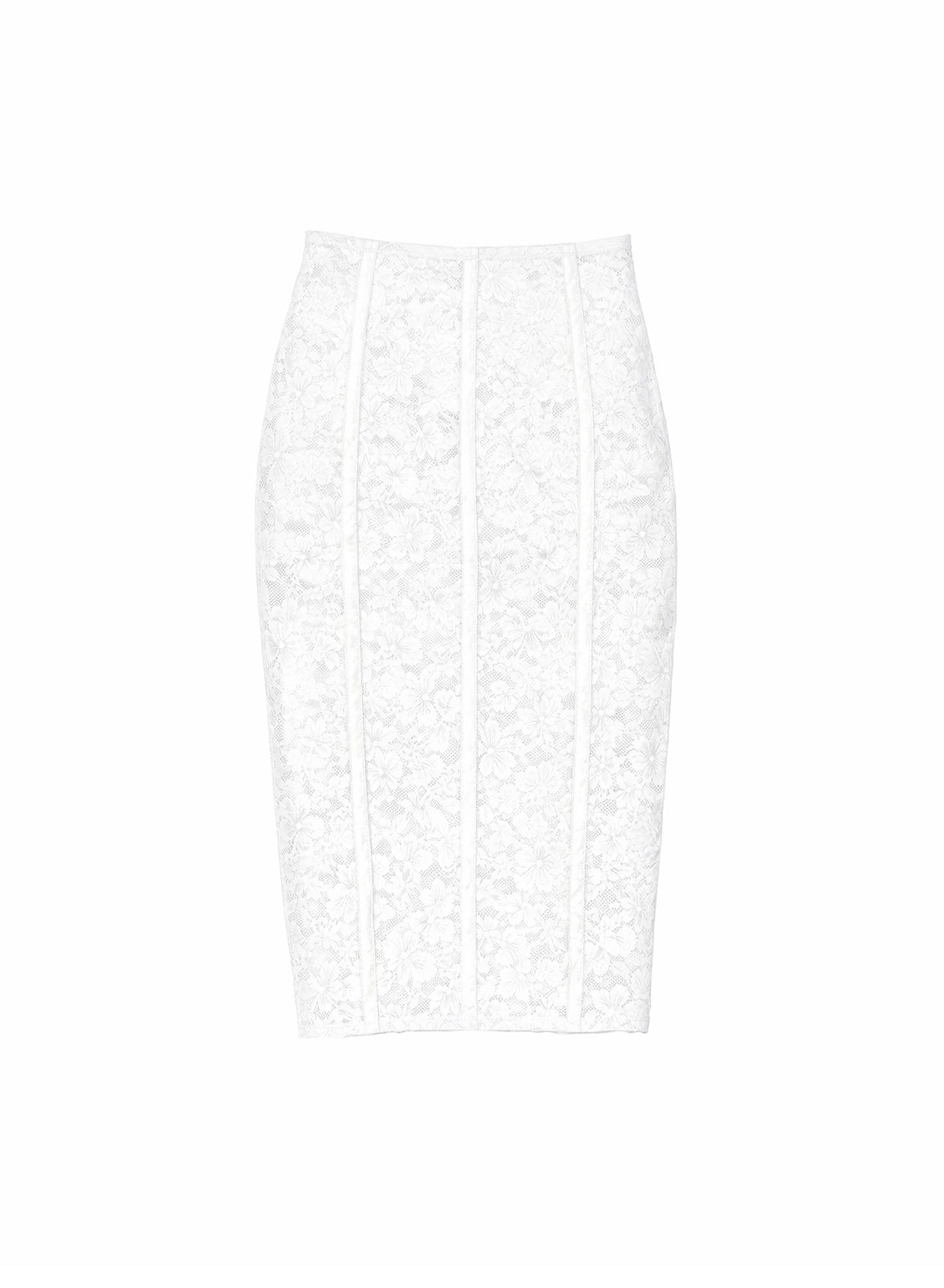 Le Stretch Lace Pencil Skirt