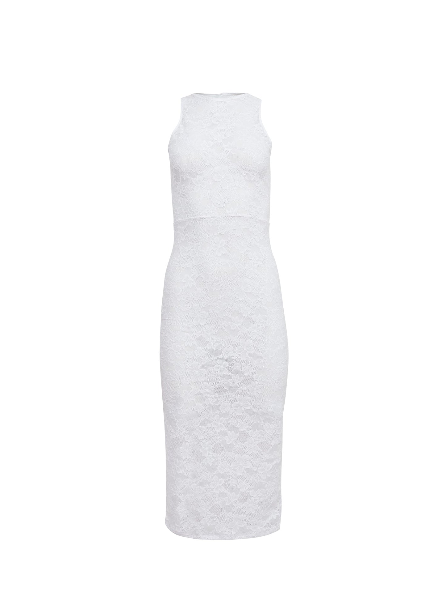 Le Stretch Lace Racer Tank Dress
