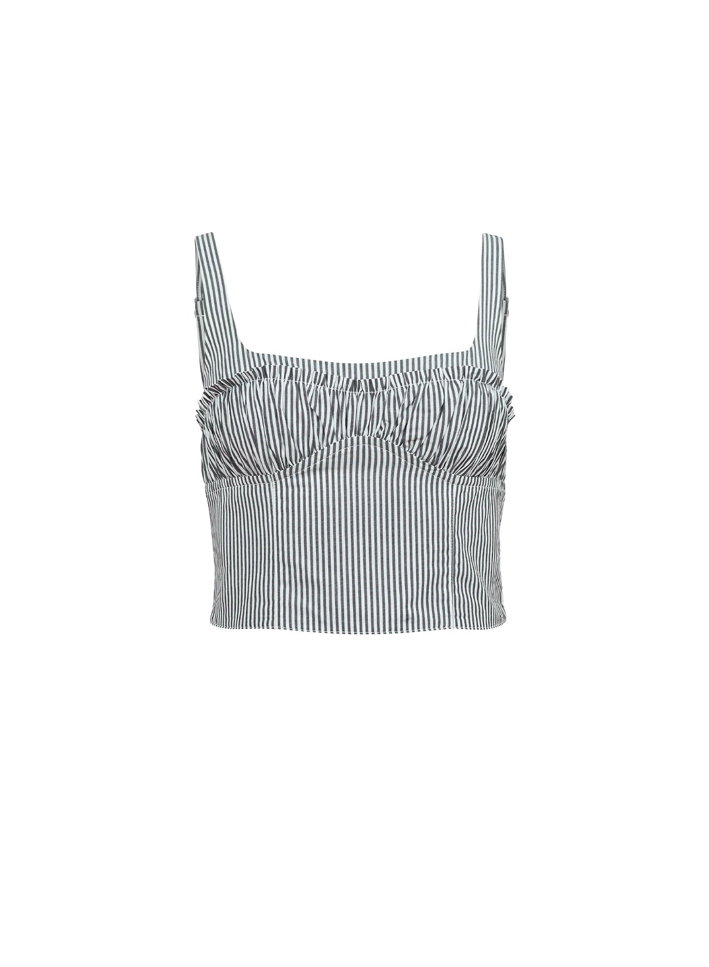 Poplin Bustier Top