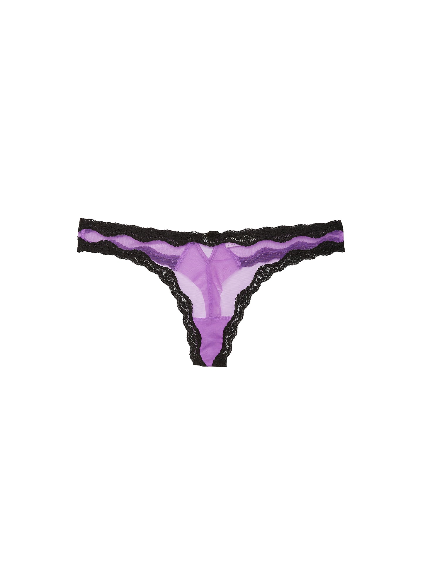 Sheer Tulle Lavender Thong