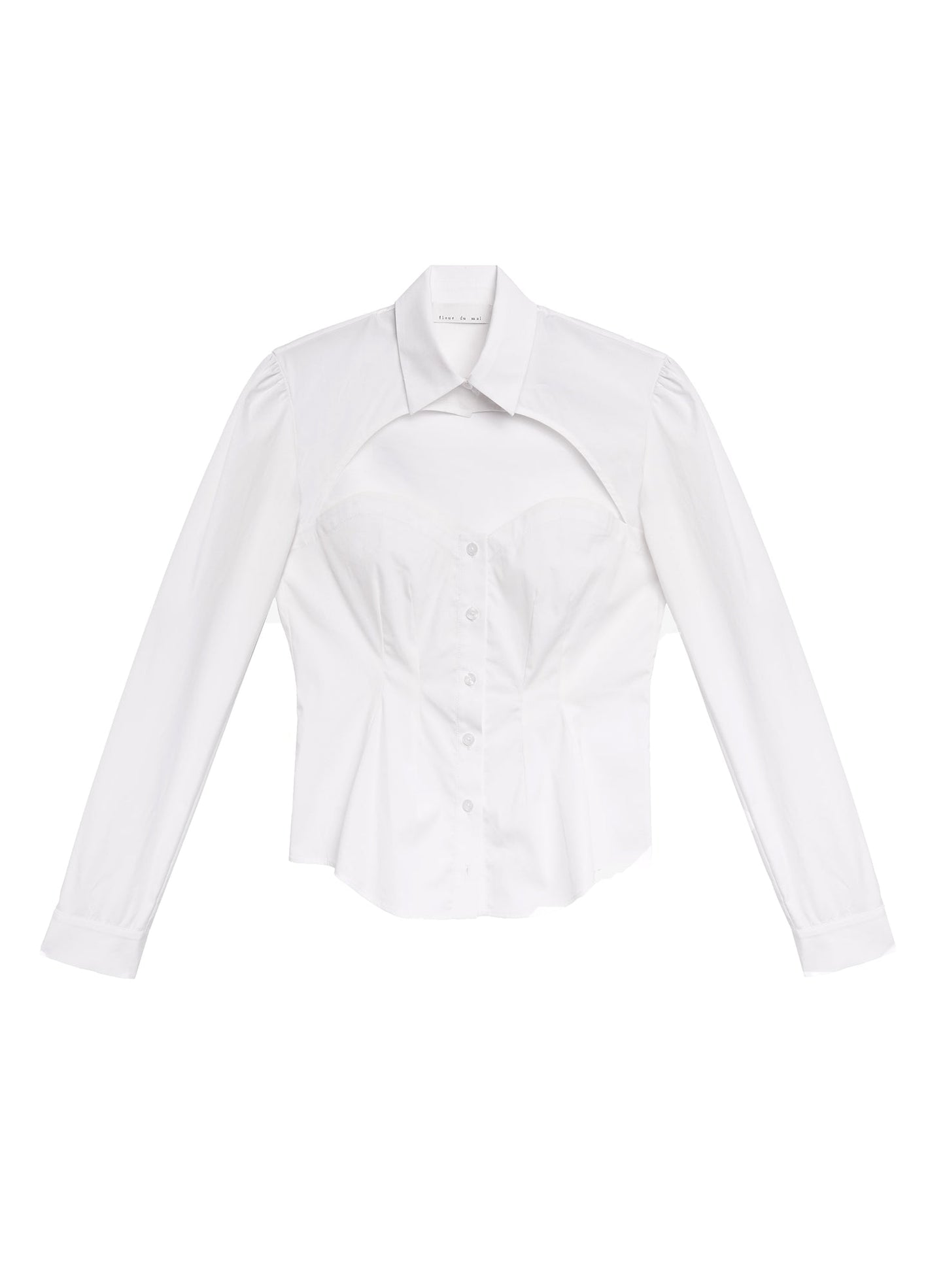 Bella Cutout Ivory Shirt