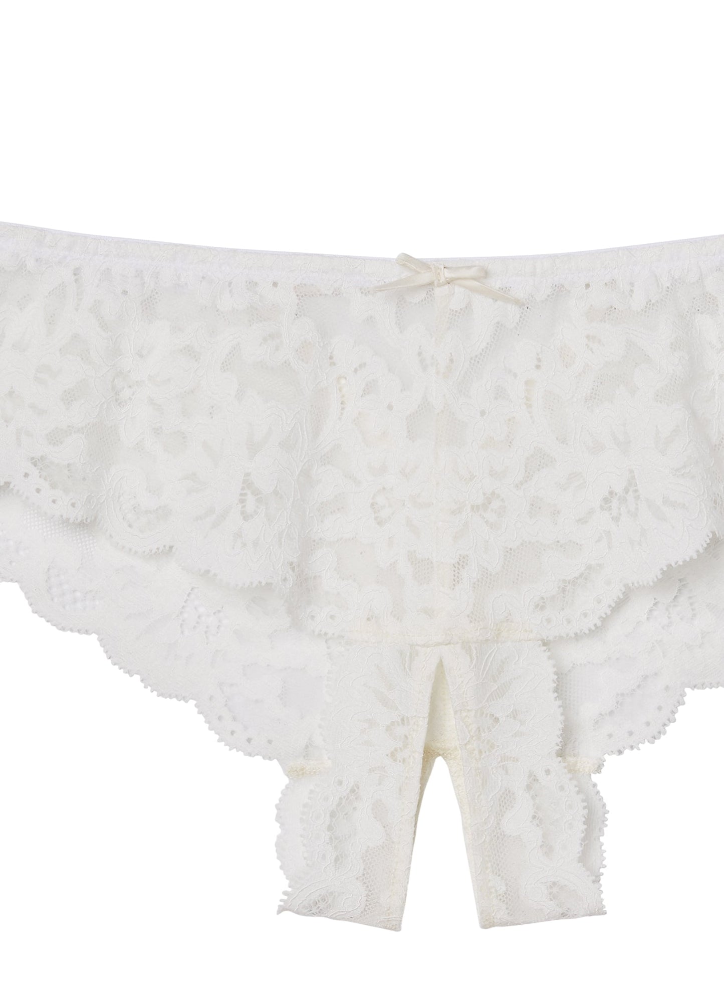 Crotchless Ivory Panty