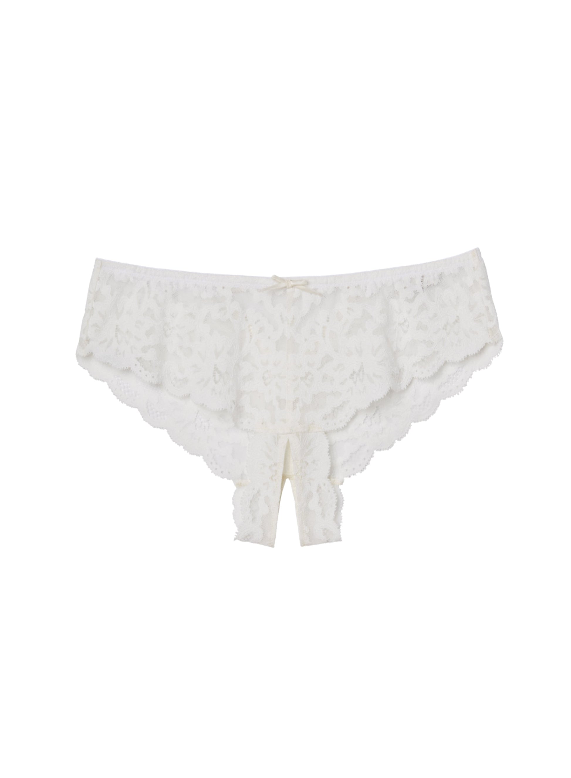 Crotchless Ivory Panty