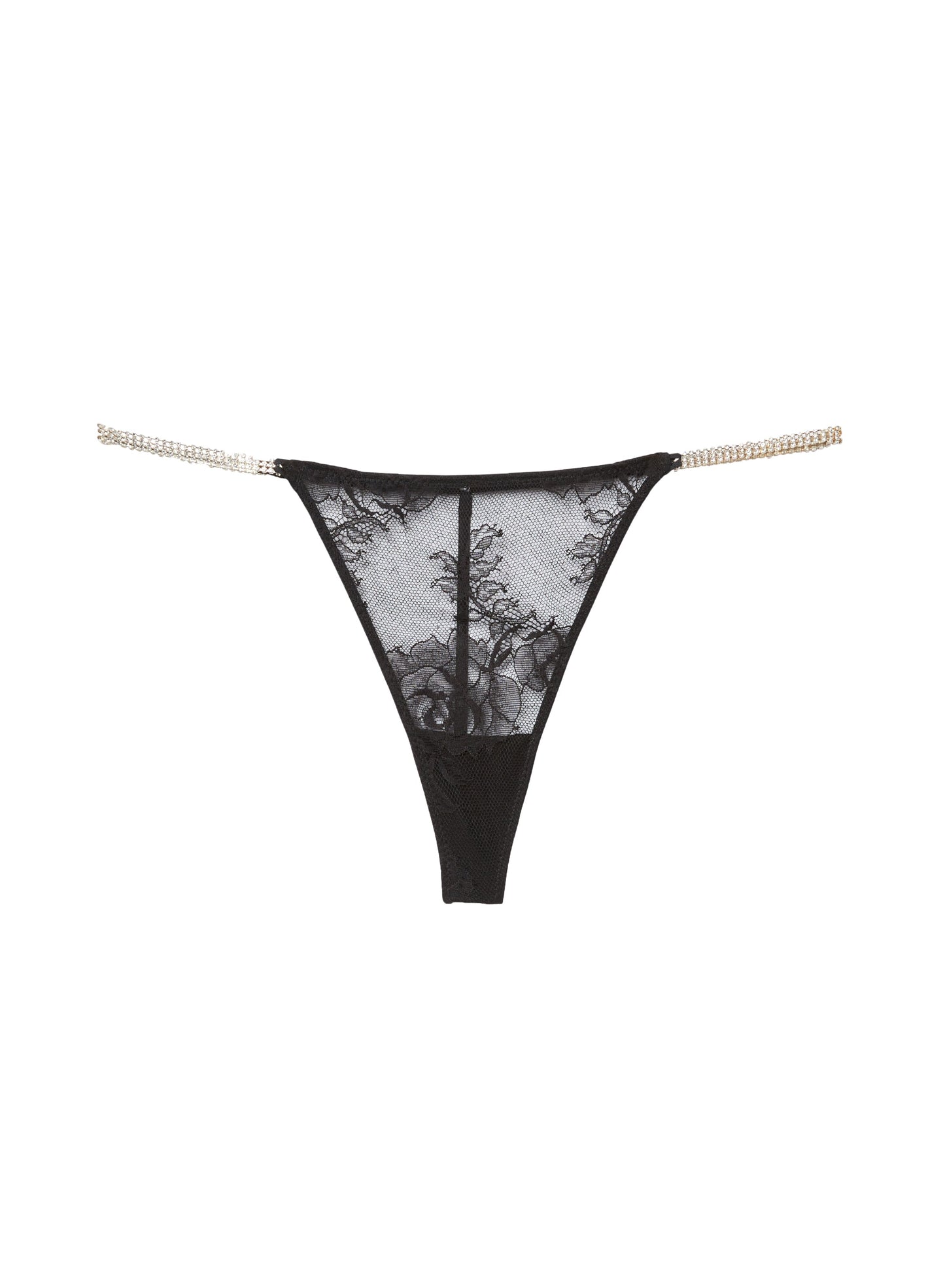 Sexy Crystal Bouquet Lace V-String