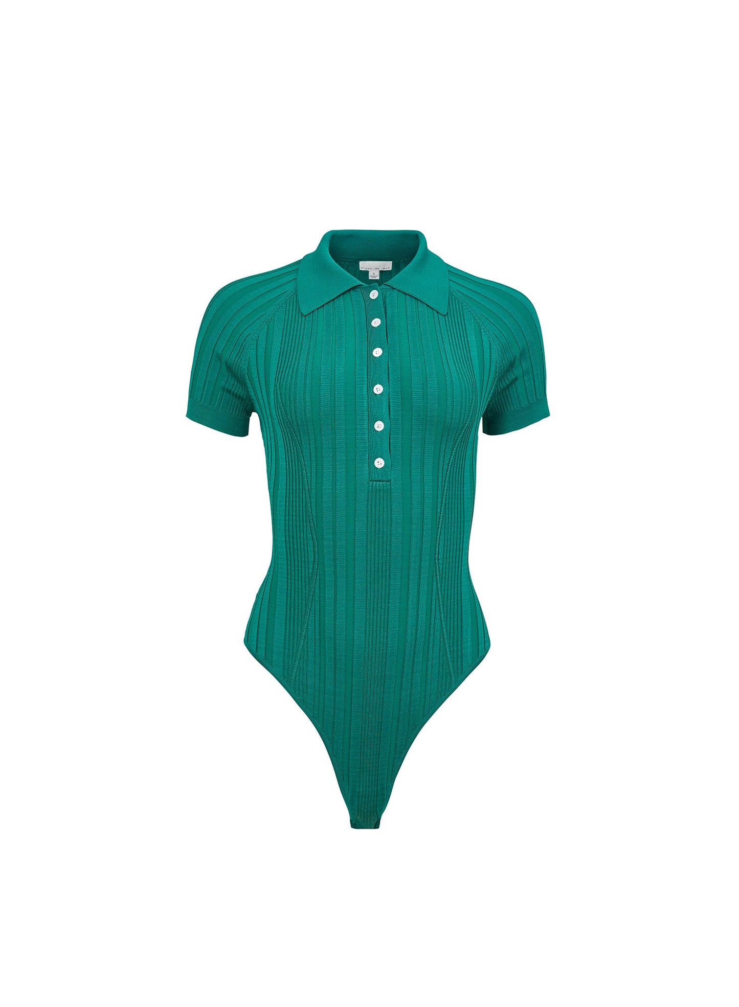 Rib Polo Bodysuit