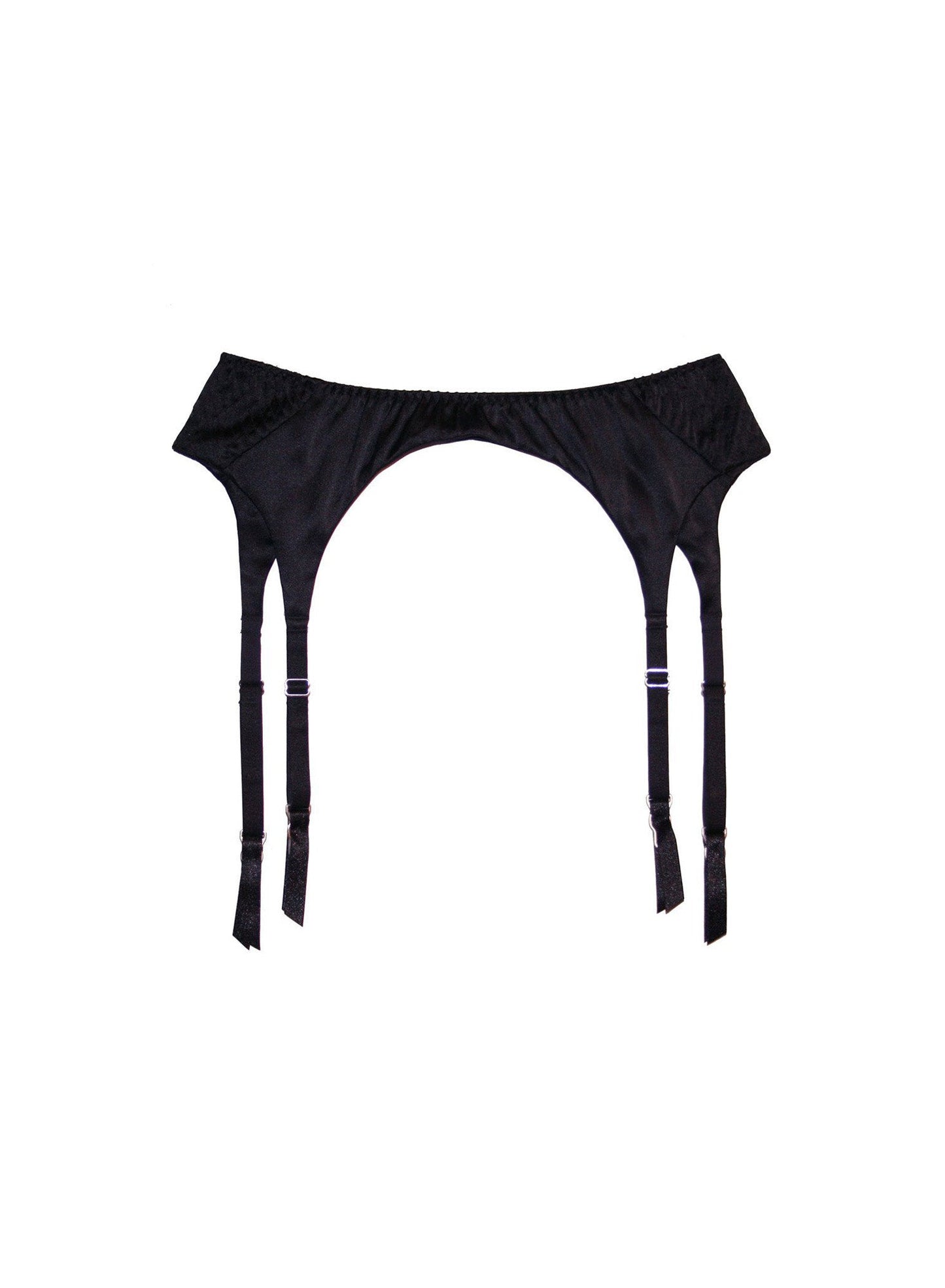 Satin Garter Belt Black
