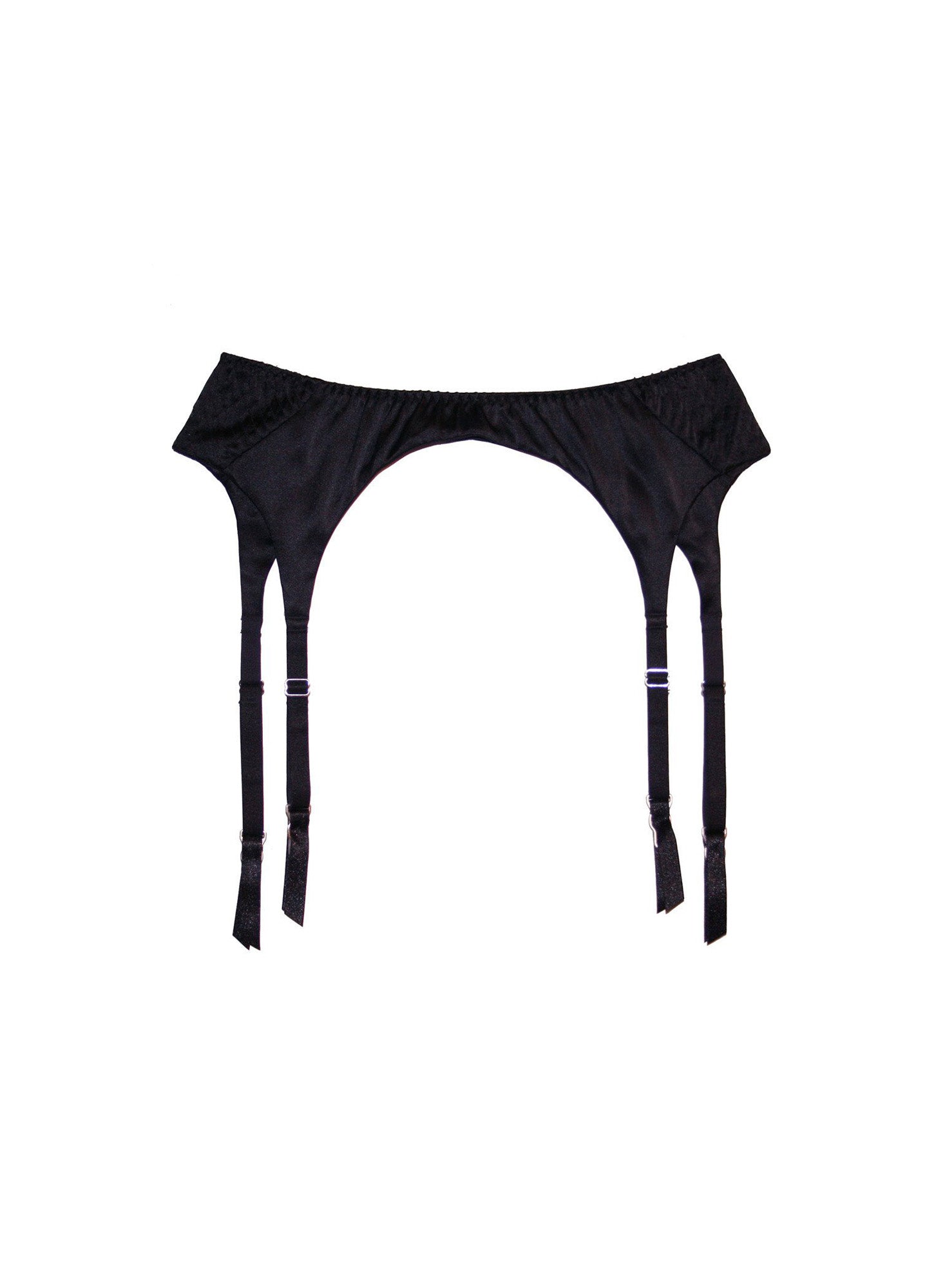 Satin Garter Belt Black
